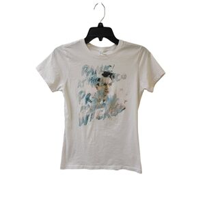 Star Tee Panic At The Disco White Band Shirt Top Women's Medium